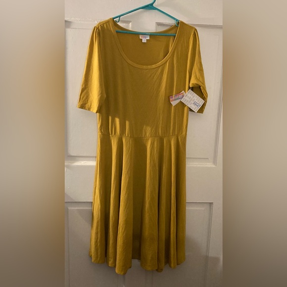 LuLaRoe Dresses & Skirts - LuLaRoe Yellow Midi Dress